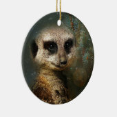 Meerkatのクリスマスのオーナメント セラミックオーナメント (右)