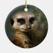 Meerkatのクリスマスのオーナメント セラミックオーナメント (裏面)