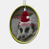 Meerkatのメリークリスマス セラミックオーナメント (右)