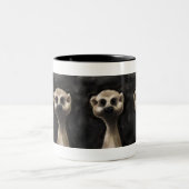 Meerkatの大きいコーヒー・マグ! ツートーンマグカップ (中央)