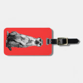 Meerkatの荷物のラベル ラゲッジタグ (正面横)