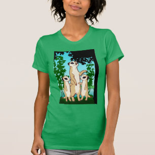 MeerkatのTシャツ、家族の歩行 Tシャツ