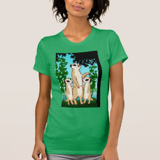MeerkatのTシャツ、家族の歩行 Tシャツ