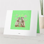 Meerkatは結婚式誓約に大きい結婚式の招待状を取ります カード (裏面)