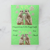 Meerkatは結婚式誓約、結婚式の招待状を取ります カード (内部)