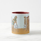 Meerkat家族のポートレートのマグ マグカップ (中央)