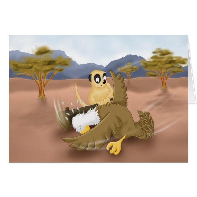 meerkat対ワシ (正面横)