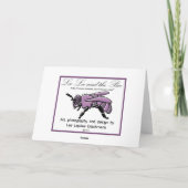 Meerkat誕生日、グリーティングカード カード (裏面)