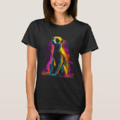 Meerkat Artwork - Animal Art Meerkat Tシャツ (正面)