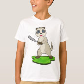 Meerkat Baseball Baseball bat Tシャツ (正面)