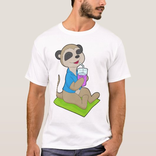 Meerkat Beach Beverage Summer Tシャツ (正面)