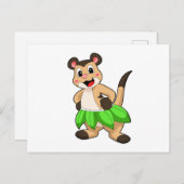 Meerkat beim Ballett-Tanz ポストカード (正面/裏面)