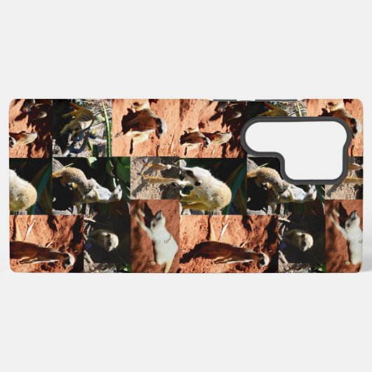 Meerkat Collection Photo Collage, Samsung Galaxyケース (裏面横)