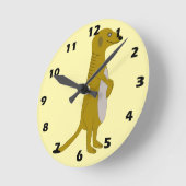 Meerkat Design ラウンド壁時計 (傾斜)