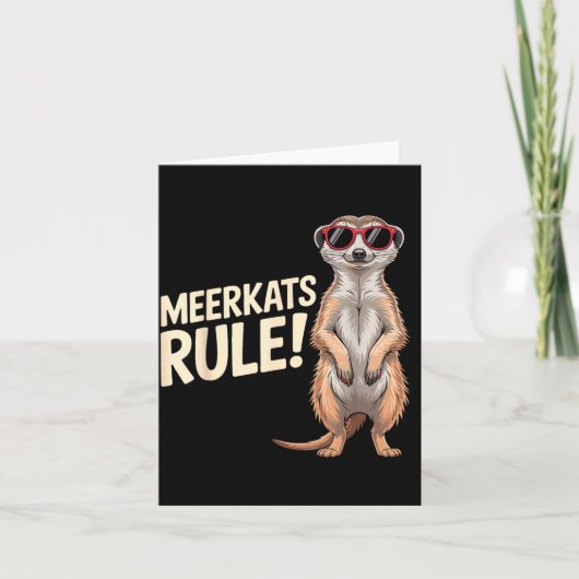 Meerkat Design For Men Women Kids Zoo Keeper Safar カード (正面)