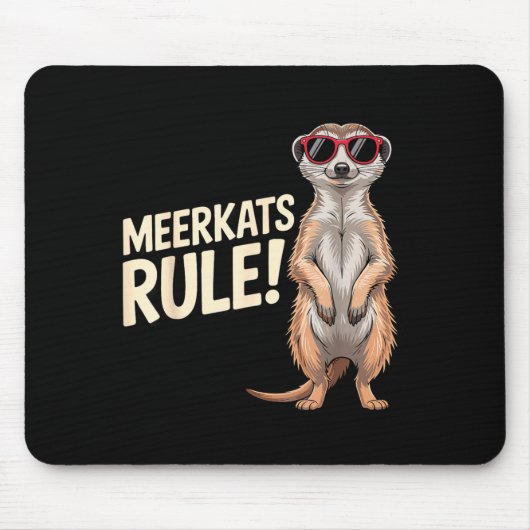 Meerkat Design For Men Women Kids Zoo Keeper Safar マウスパッド (正面)