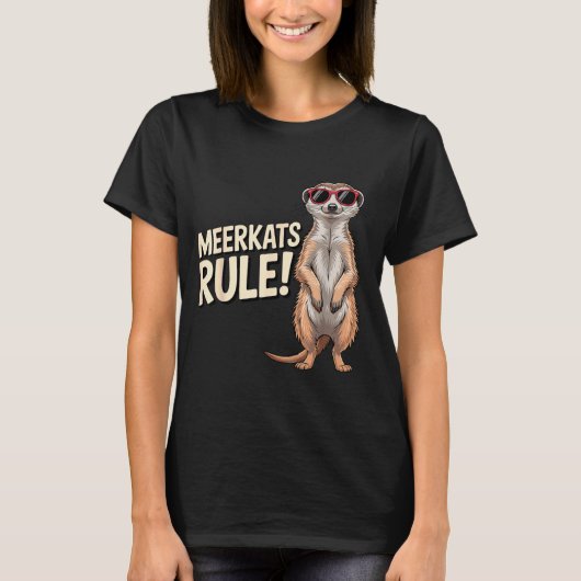 Meerkat Design For Men Women Kids Zoo Keeper Safar Tシャツ (正面)