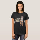 Meerkat Design For Men Women Kids Zoo Keeper Safar Tシャツ (正面フル)