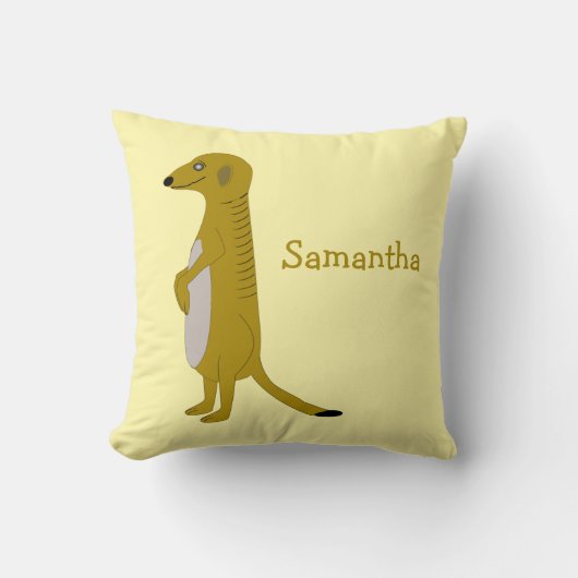 Meerkat Design Personalised クッション (正面)
