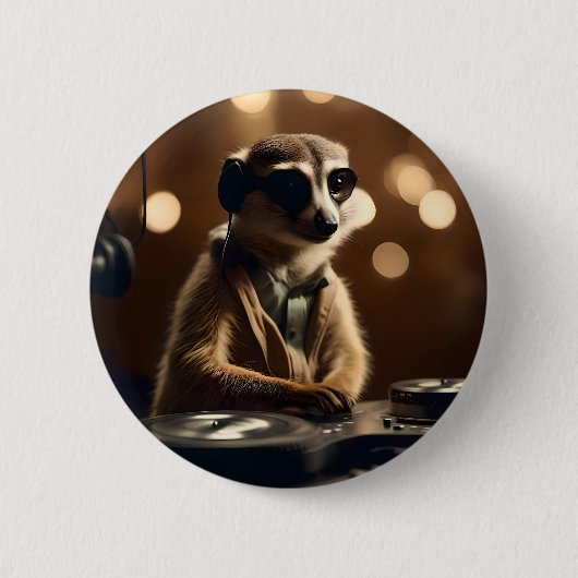 Meerkat DJ, 缶バッジ (正面)