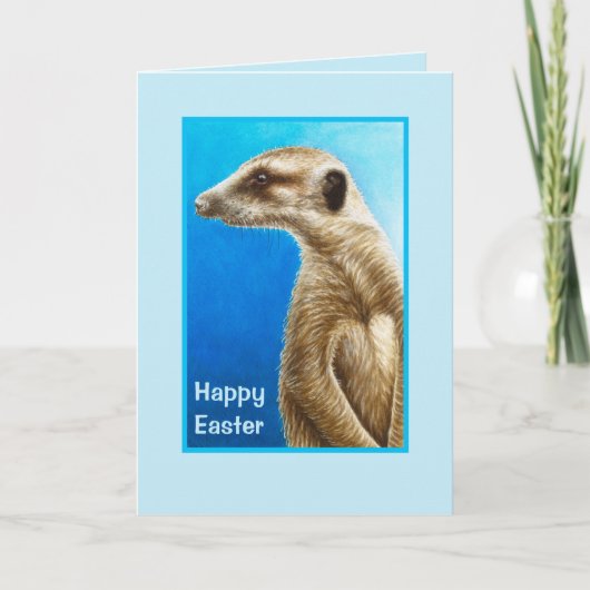 Meerkat Easter Greeting Card シーズンカード (正面)