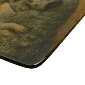 Meerkat Embrace – Heartfelt Wildlife Art Print カッティングボード (角)