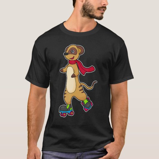 Meerkat Inline skating Roller skates Sports Tシャツ (正面)
