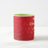 Meerkat Meeryのクリスマスのおもしろいなクリスマスのマグ マグカップ (中央)