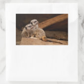 Meerkat Rectangleステッカー 長方形シール (バッグ)