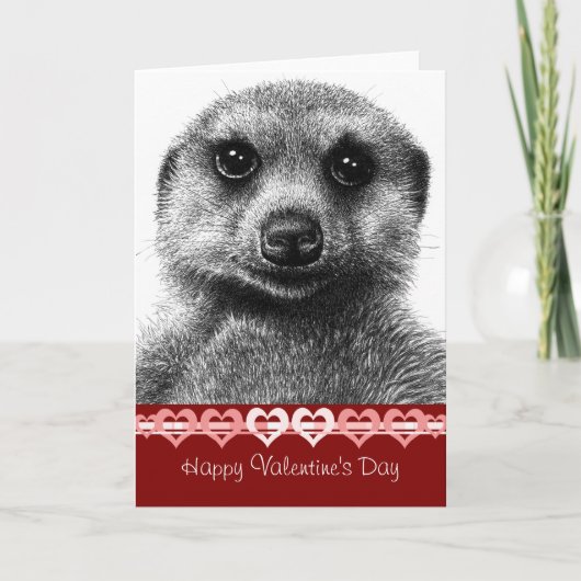 Meerkat Valentine Card シーズンカード (正面)