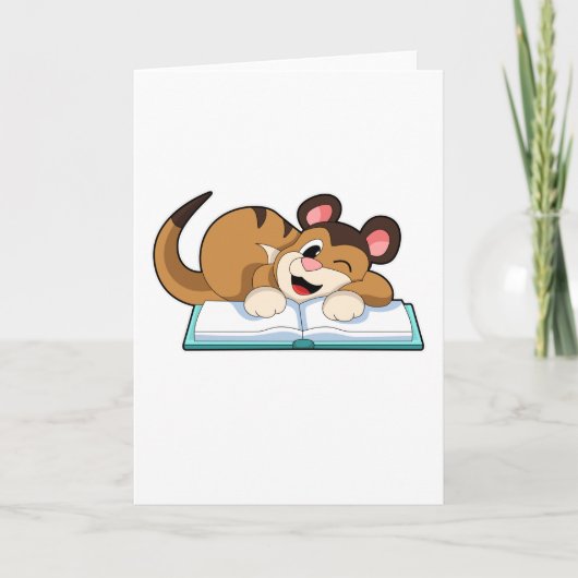 Meerkat with Book カード (正面)