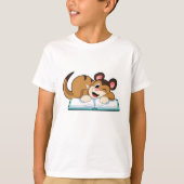 Meerkat with Book Tシャツ (正面)