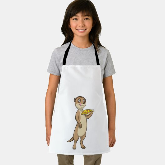 Meerkat with Pizza エプロン (インサイチュ)