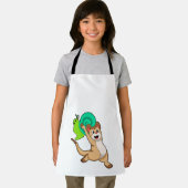 Meerkat with Snail.PNG エプロン (インサイチュ)