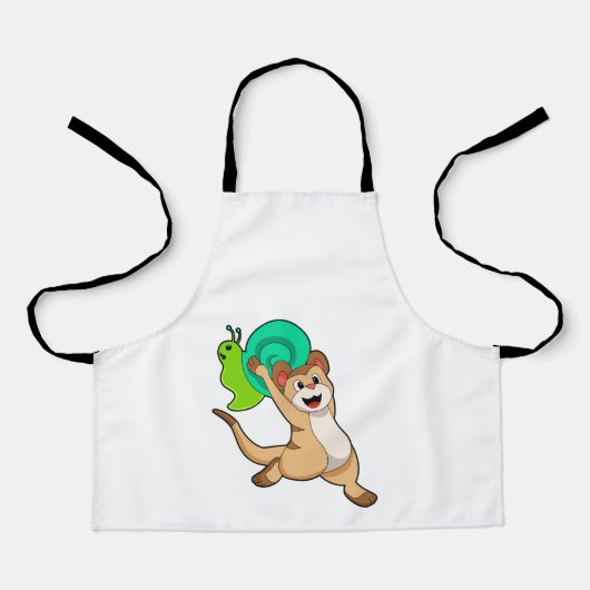 Meerkat with Snail.PNG エプロン (正面)