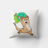 Meerkat with Snail.PNG クッション (裏面)