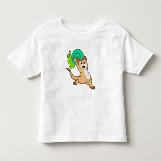 Meerkat with Snail.PNG トドラーTシャツ (正面)