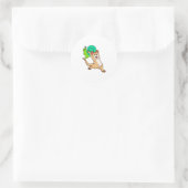 Meerkat with Snail.PNG ラウンドシール (バッグ)