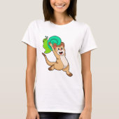 Meerkat with Snail.PNG Tシャツ (正面)