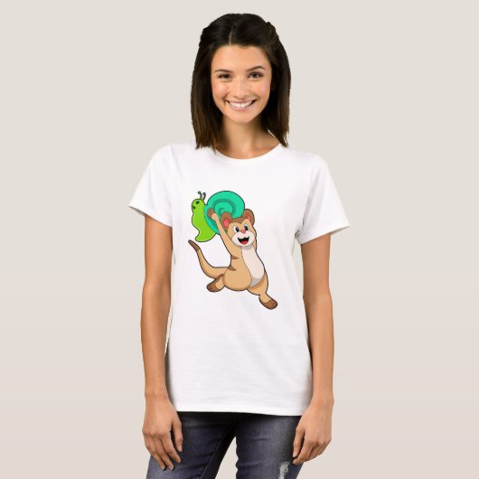 Meerkat with Snail.PNG Tシャツ (正面フル)