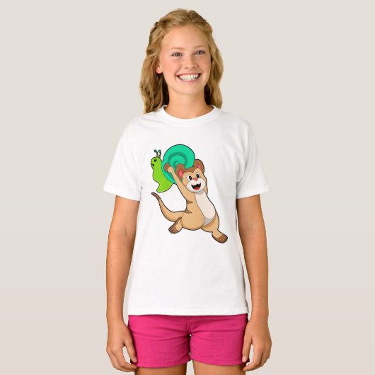 Meerkat with Snail.PNG Tシャツ (正面フル)