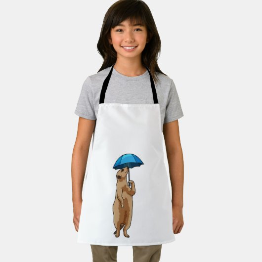 Meerkat with Umbrella エプロン (インサイチュ)