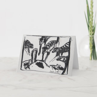 Meerkatsの殺到のコブラ-芸術カード カード