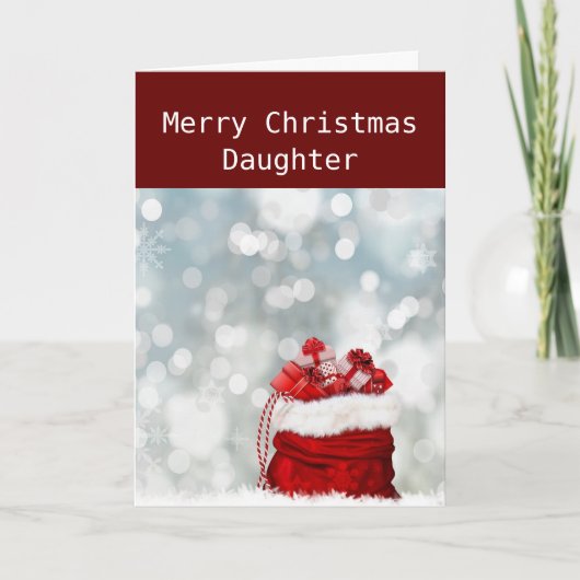 *MEERRY CHRISTMAS* to the *DAUGHTER* Holiday Card シーズンカード (正面)