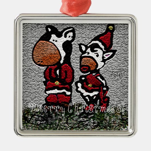 Meerry Christmoo! メタルオーナメント (正面)