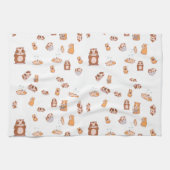 Meerschweinchen Armee niedliches Pattern キッチンタオル (横)
