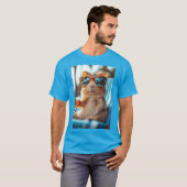 Meerschweinchen - Sommer, Sonne, Cocktails! Tシャツ (正面フル)