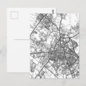Meerut Uttar Pradesh 市地図 ポストカード (正面/裏面)