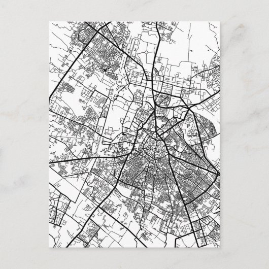 Meerut Uttar Pradesh 市地図 ポストカード (正面)