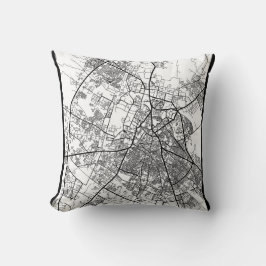 Meerut Uttar Pradesh City Map クッション